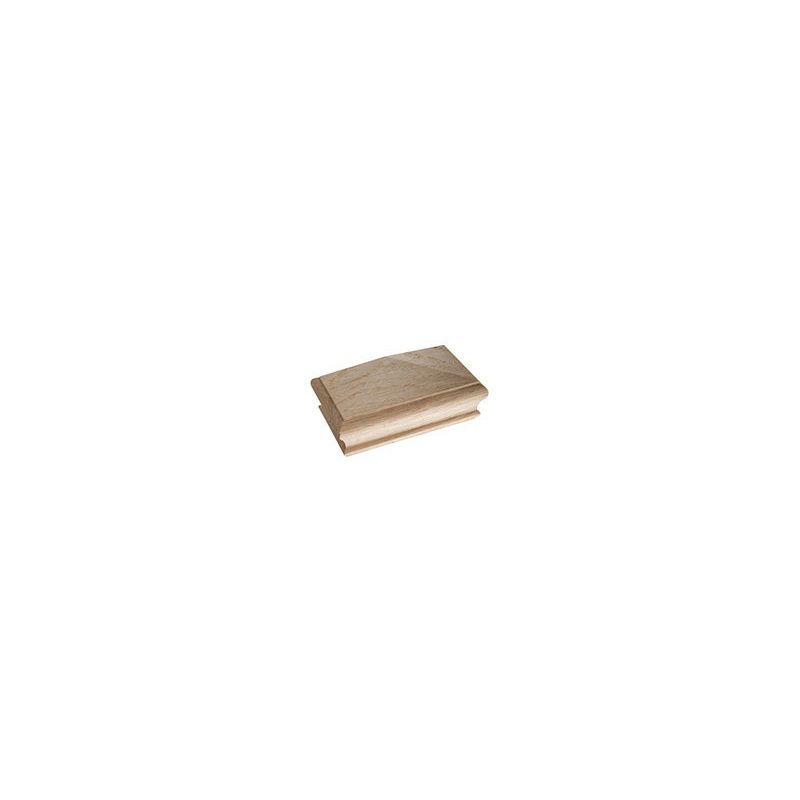 OAK HALF PYRAMID NEWEL CAP BFNCOHALF