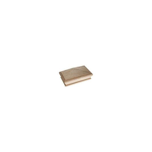 OAK HALF PYRAMID NEWEL CAP BFNCOHALF
