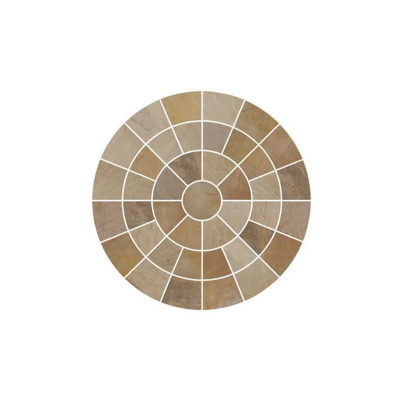 PAVESTONE CIRCLE (COMPLETE) 2400mm DIAMETER FOSSIL 01019001