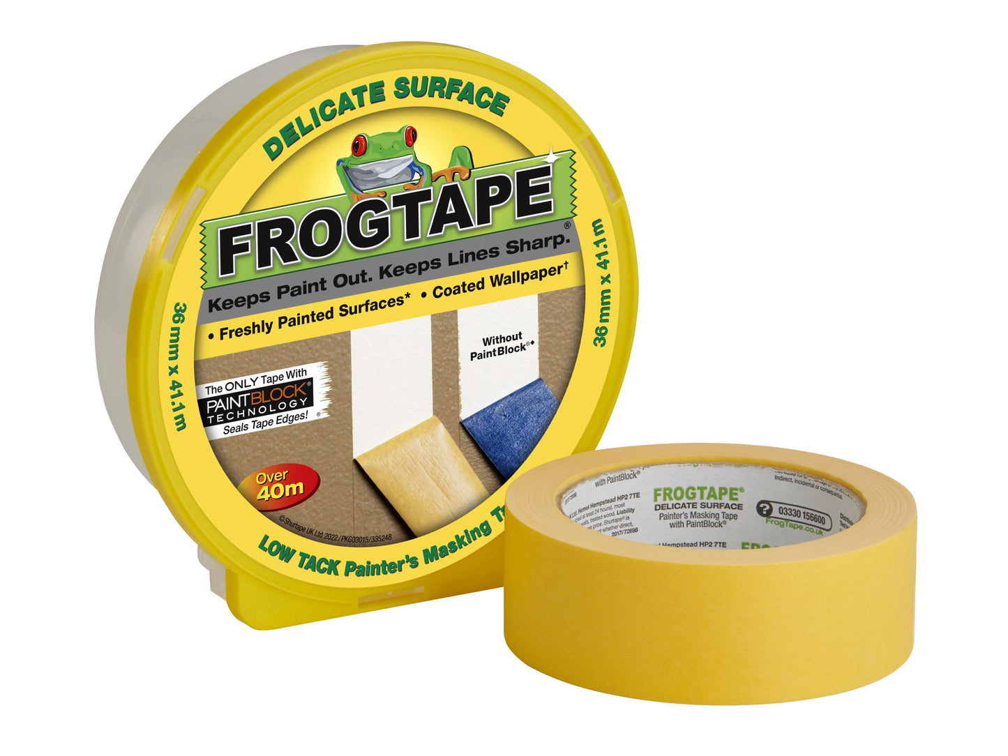 FROGTAPE SHU207255 DELICATE SURFACE MASKING TAPE 36mm x 41.1m