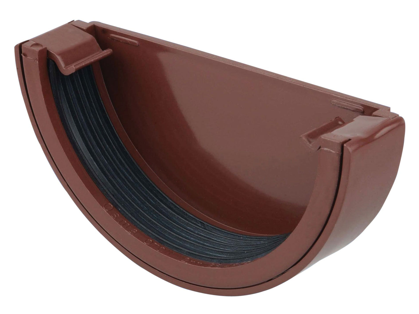 OSMA 0T011 ROUND PVCU STOPEND EXTERNAL 112mm 0T011N BROWN