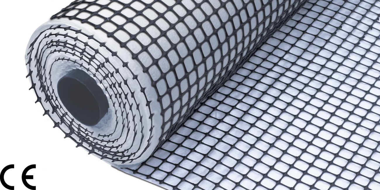 WREKIN NON WOVEN BIAXIAL GEOGRID PP PUNCHED & DRAWN COMBINED 5.2 X 50m ROLL SX3030