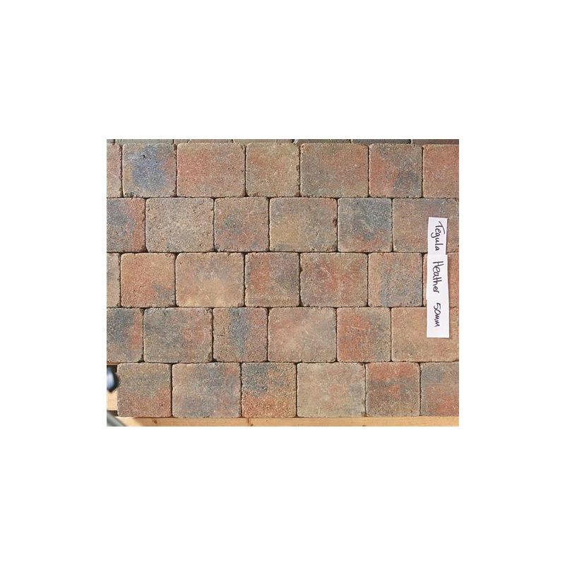 TOBERMORE TEGULA 140 x 140 x 50mm PAVING HEATHER TEG50140HEA