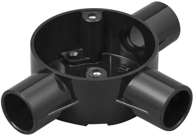 M/TUFFLEX 2MRB5BK 20mm TEE BOX BLACK