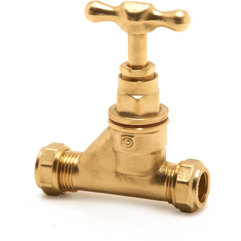 PEGLER PRESTEX PX59 STOPVALVE CXC BRASS 22mm 501008