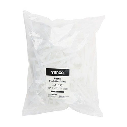 TIMCO PLASTIC INSULATION FIXINGS M8 x 130mm (BAG 100) PIF130