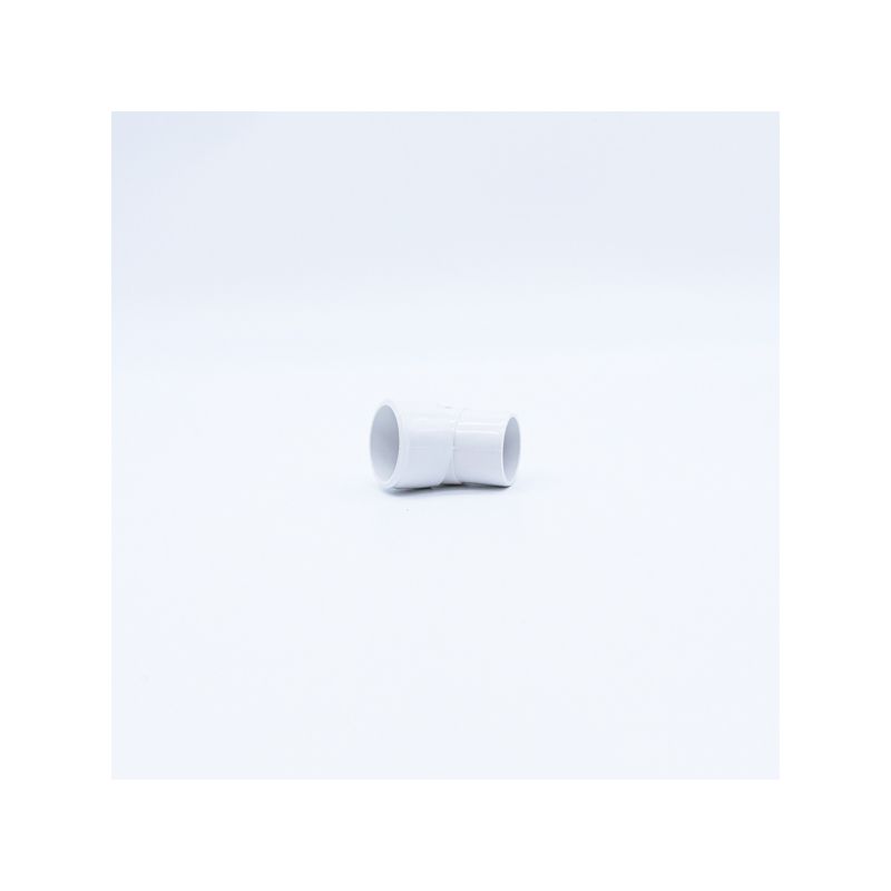POLYPIPE ABS SPIGOT BEND 32mm x 45deg WS48 WS48W WHITE