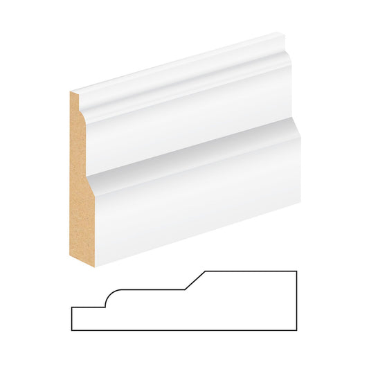 JDT 18 x 68mm SILKTRIM MDF LAMBS TONGUE PROFILE 29 ARCHITRAVE PER MTR FSC