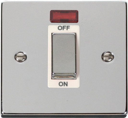 CLICK VPCH501WH 1G 45A DP SWITCH & NEON POL CHR