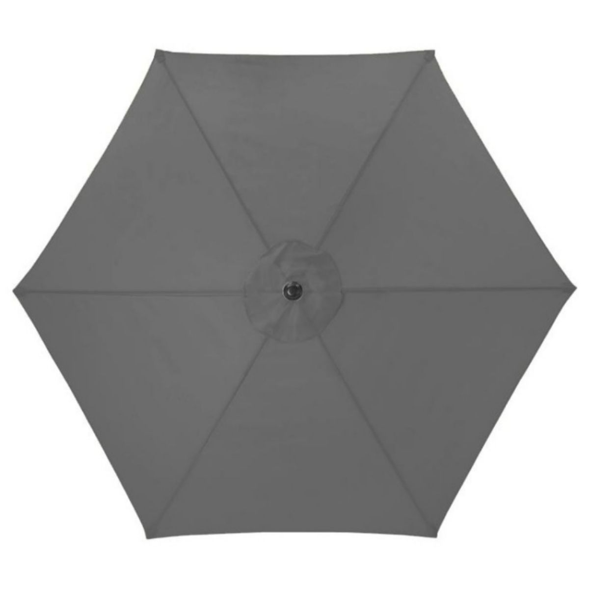 NOVA ANTIGUA GREY FRAME ALUMINIUM PARASOL 2.7m ROUND - GREY N12095