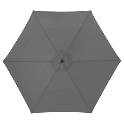 NOVA ANTIGUA GREY FRAME ALUMINIUM PARASOL 2.7m ROUND - GREY N12095