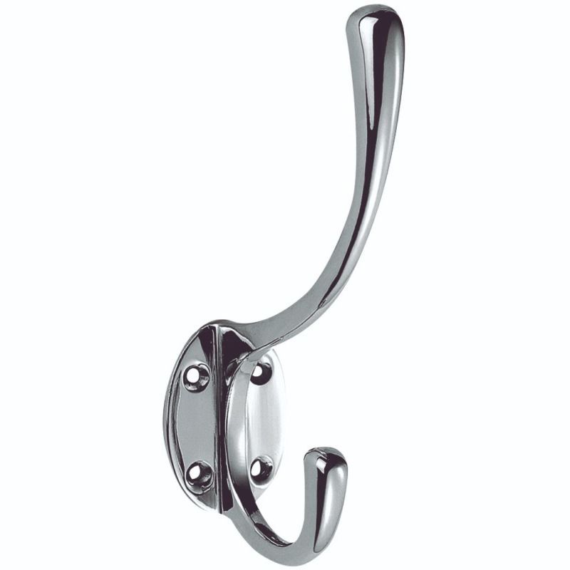 CHROME PLATED VICTORIAN HAT AND COAT HOOK AA25CP/BP