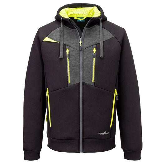 DX4 Zipped Hoodie , L, R, Black