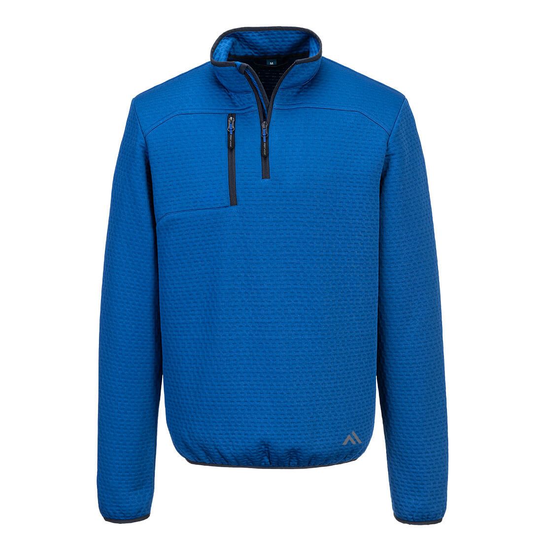 KX3 Sport Textured 1/4 Zip Sweatshirt, L, R, Quartz Blue