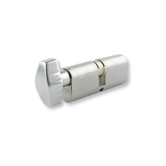UNION OVAL CYLINDER TURN 74mm SATIN CHROME J2X13-SC-BB