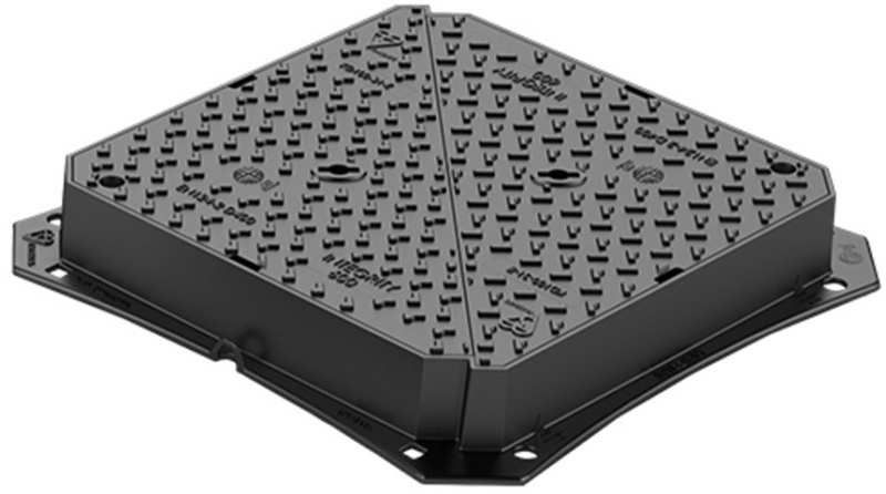 EJ DUCT IRON ACCESS COVER & FRAME 600 x 600 x 100mm D/TRI D400 KD100
