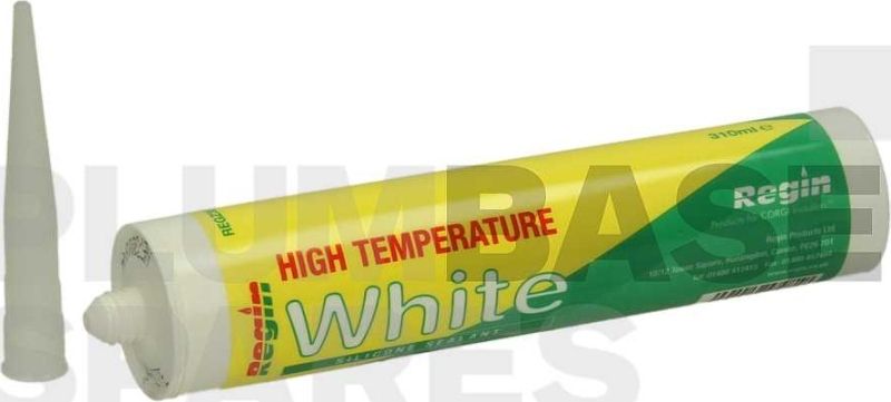 REGIN HIGH TEMPRATURE SILICONE SEALANT 310ml WHITE REGZ35