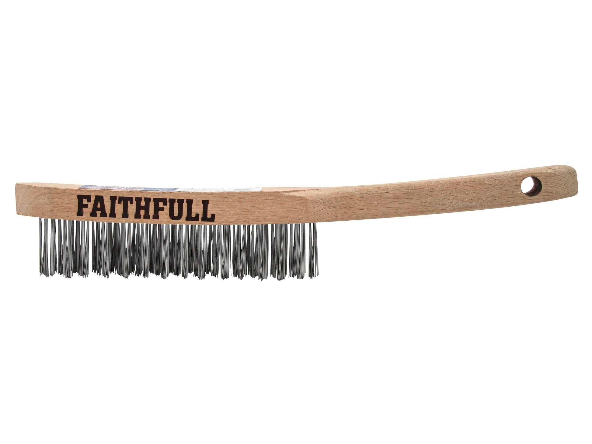 FAITHFULL FAI6803F 3 ROW HEAVY DUTY WIRE SCRATCH BRUSH