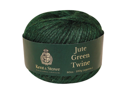 KENT & STOWE K/S70100800 BIODEGRADABLE JUTE TWINE 80m GREEN