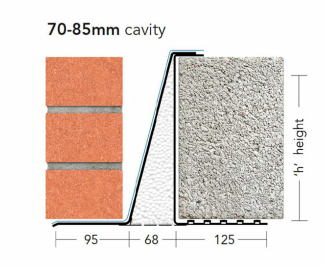 KEYSTONE C/W EXTRA H/D LINTEL CFS/K-70 WIL 1950mm KCFS7WIL195