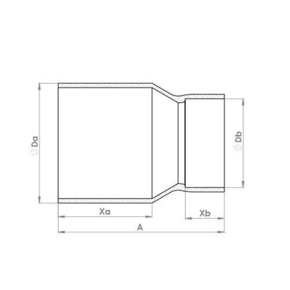 FLOWFLEX END FEED FITTING REDUCER 22 x 15mm 5243.2215