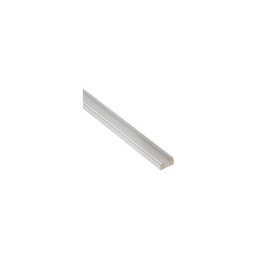 PRIMED BASERAIL 2.4m x 41mm GROOVE WHITE BR2.441W