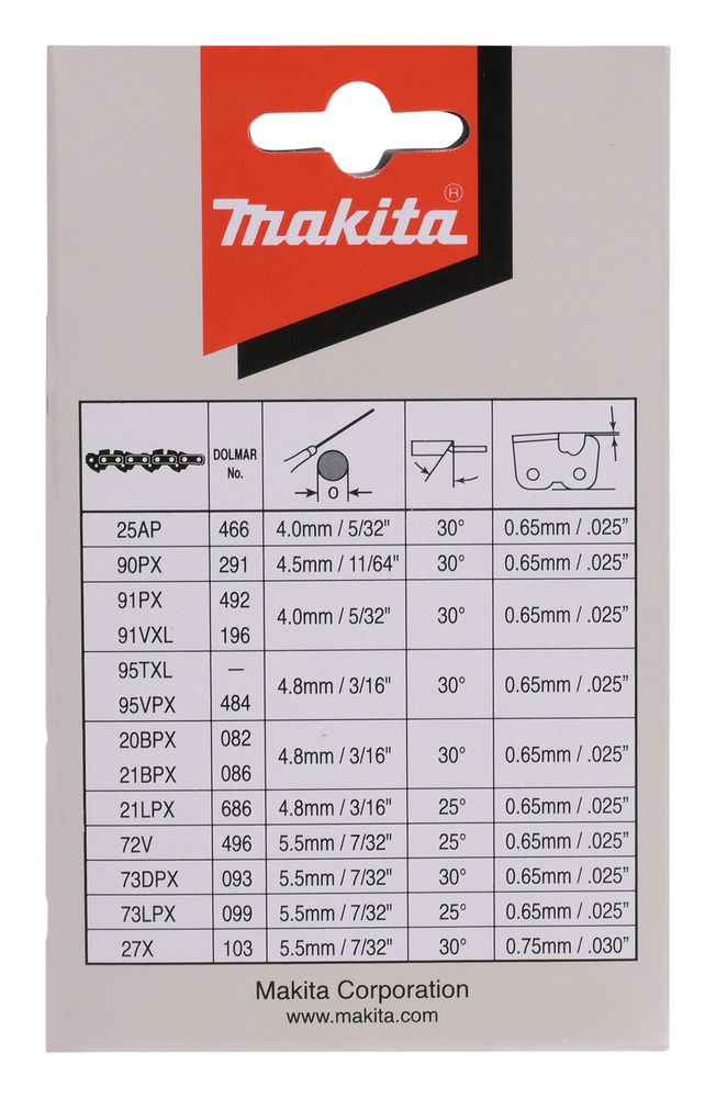 MAKITA 191H02-6 REPLACEMENT 14" 35cm CHAINSAW CHAIN FOR DUC353/DUC355