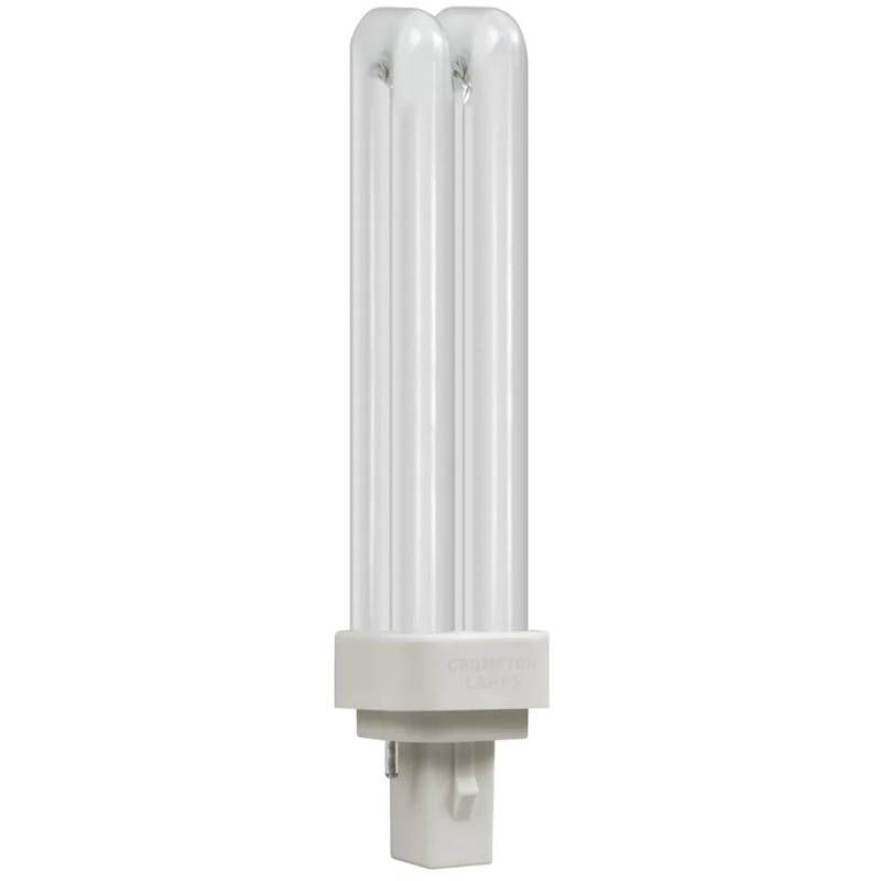 CROMPTON LD13WW LED CFL DOUBLE TURN D TYPE 5w 3000k G24D/Q