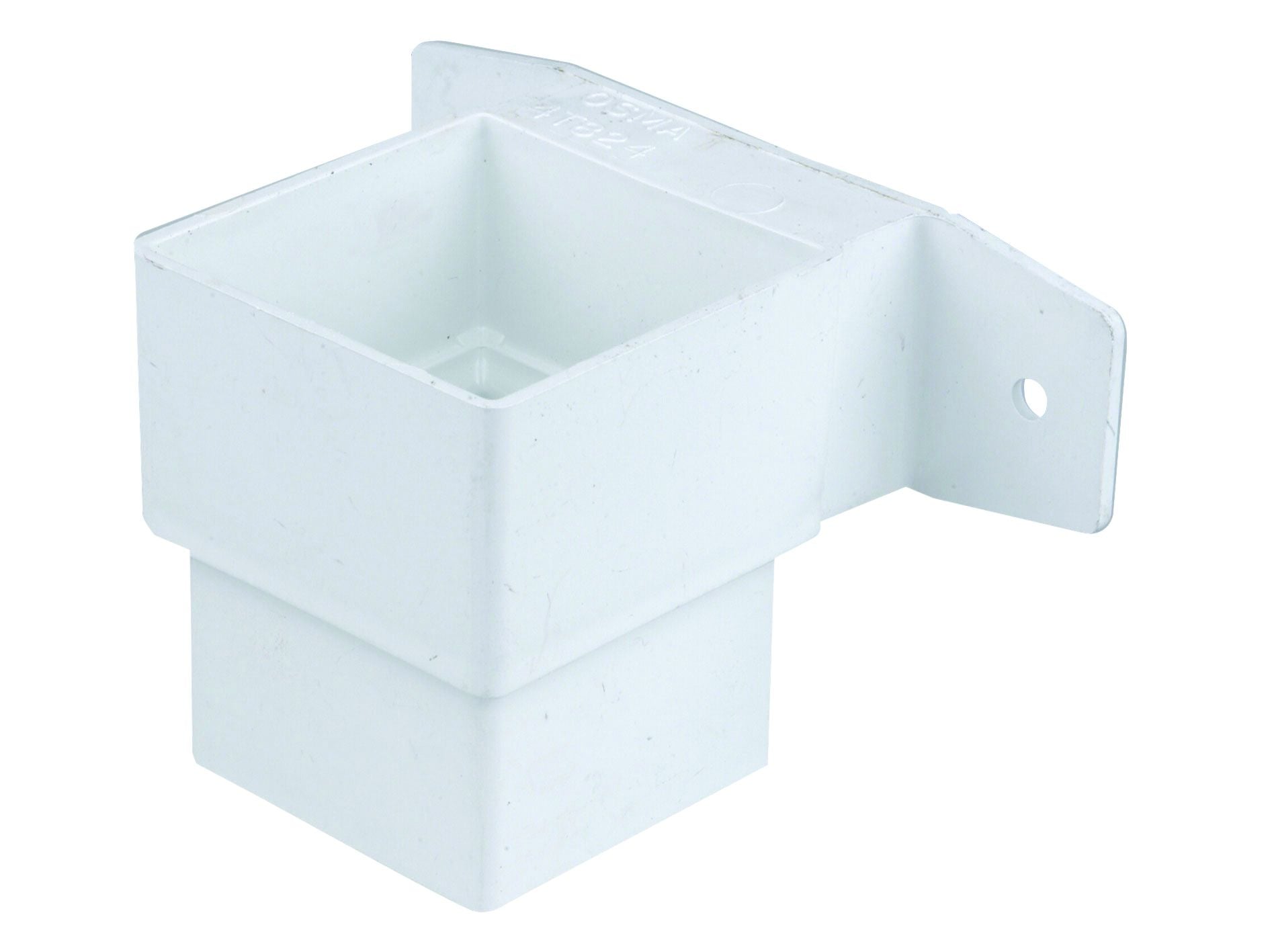 OSMASQLINE PVCU PIPE CONNECTOR & BRACKET STAND OFF 61mm 4T824W WHITE