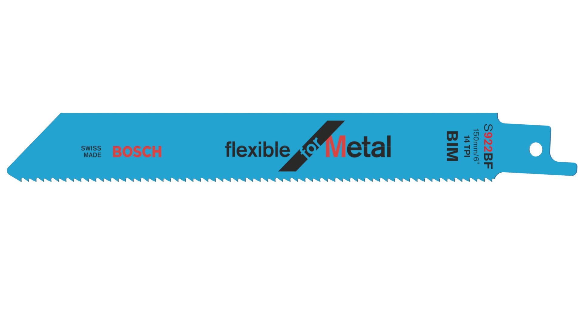 BOSCH 2608656014 PACK OF 5 FLEX METAL UNISHANK SAW BLADES UNISHANK S922 BF
