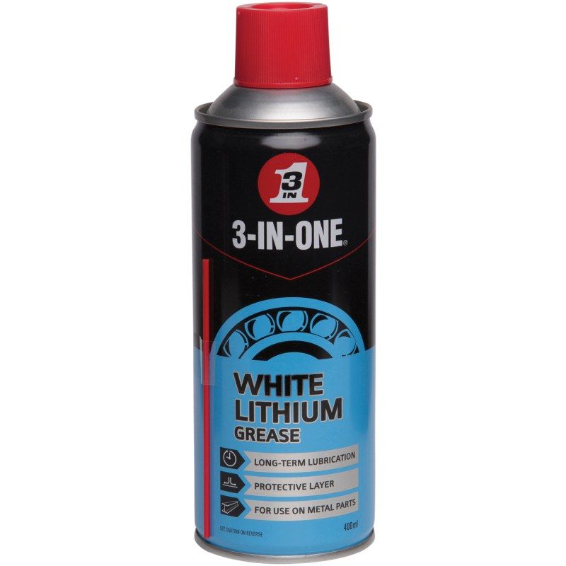 3-IN-1 HOW44016 WHITE LITHIUM SPRAY GREASE 400ml