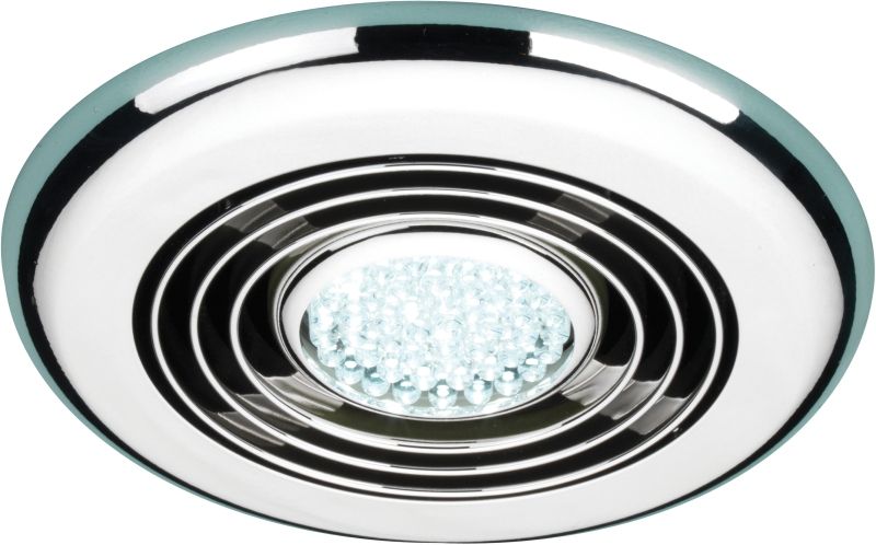 32700 CYCLONE WET ROOM INLINE FAN CHROME COOL WHITE LED