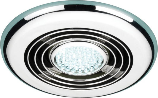 32700 CYCLONE WET ROOM INLINE FAN CHROME COOL WHITE LED