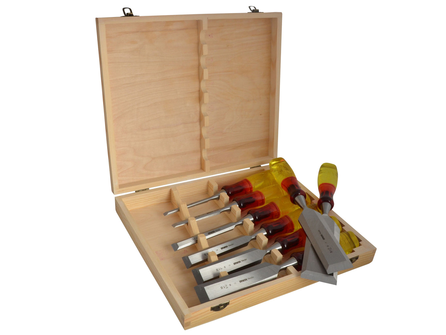 IRWIN MARPLES 8 PIECE SPLIT PROOF CHISEL SET