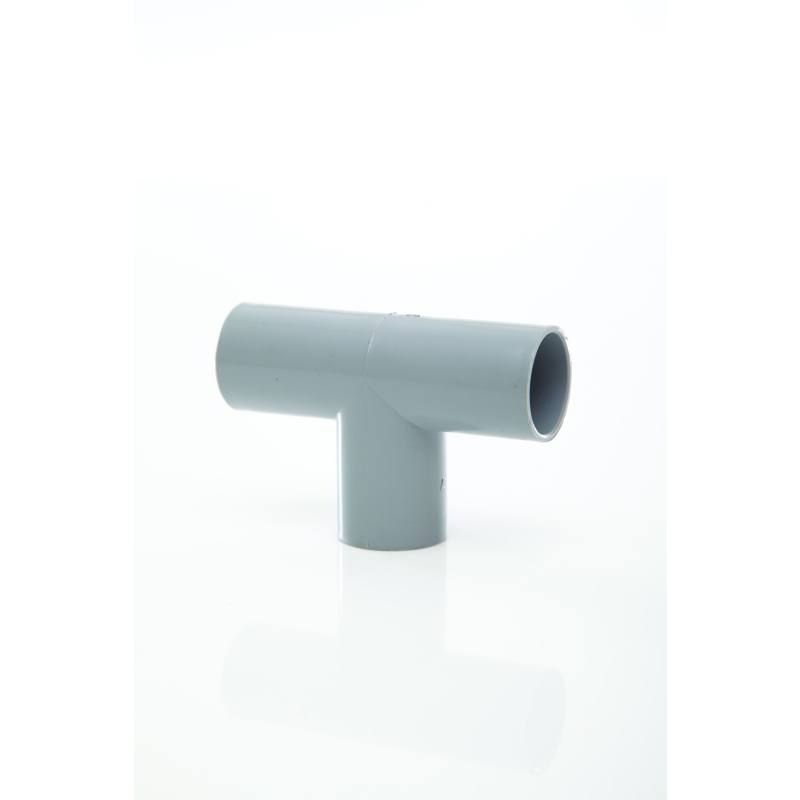 POLYPIPE ABS OVERFLOW TEE 21.5mm x 90deg NS46 NS46W WHITE