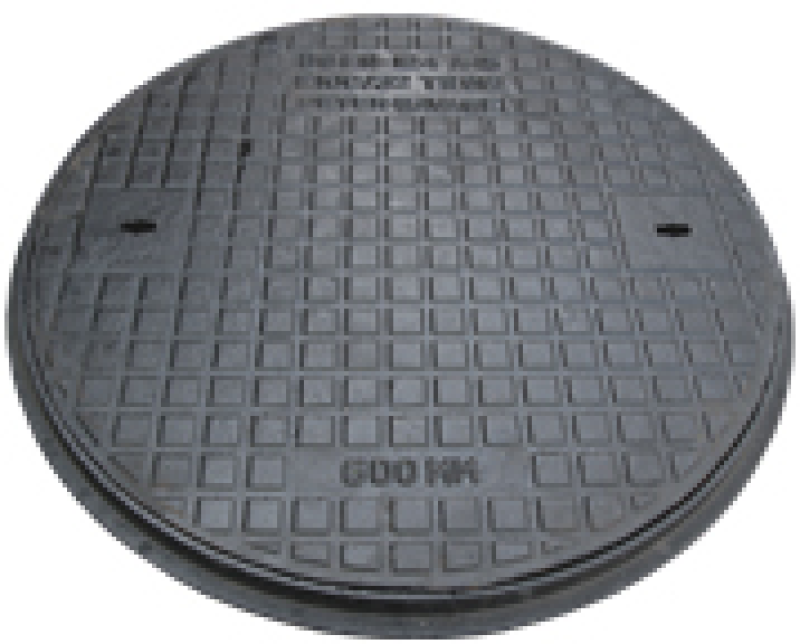 EJ CAST IRON CIRCULAR ACCESS COVER POLY FRAME SINGLE SEAL 450mm DIA x 43mm PEDESTRIAN E10ACP