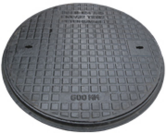 EJ CAST IRON CIRCULAR ACCESS COVER POLY FRAME SINGLE SEAL 450mm DIA x 43mm PEDESTRIAN E10ACP