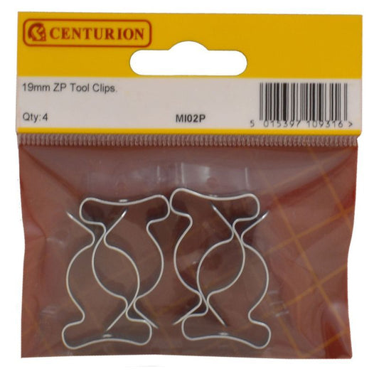 CENTURION MI02P ZINC PLATED 19mm TOOL CLIP PACK