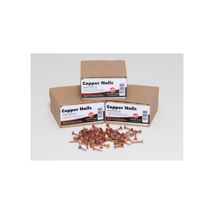 ECOBAT COPPER ANNULAR CLOUT NAILS BOX 1kg x 25mm 9000026
