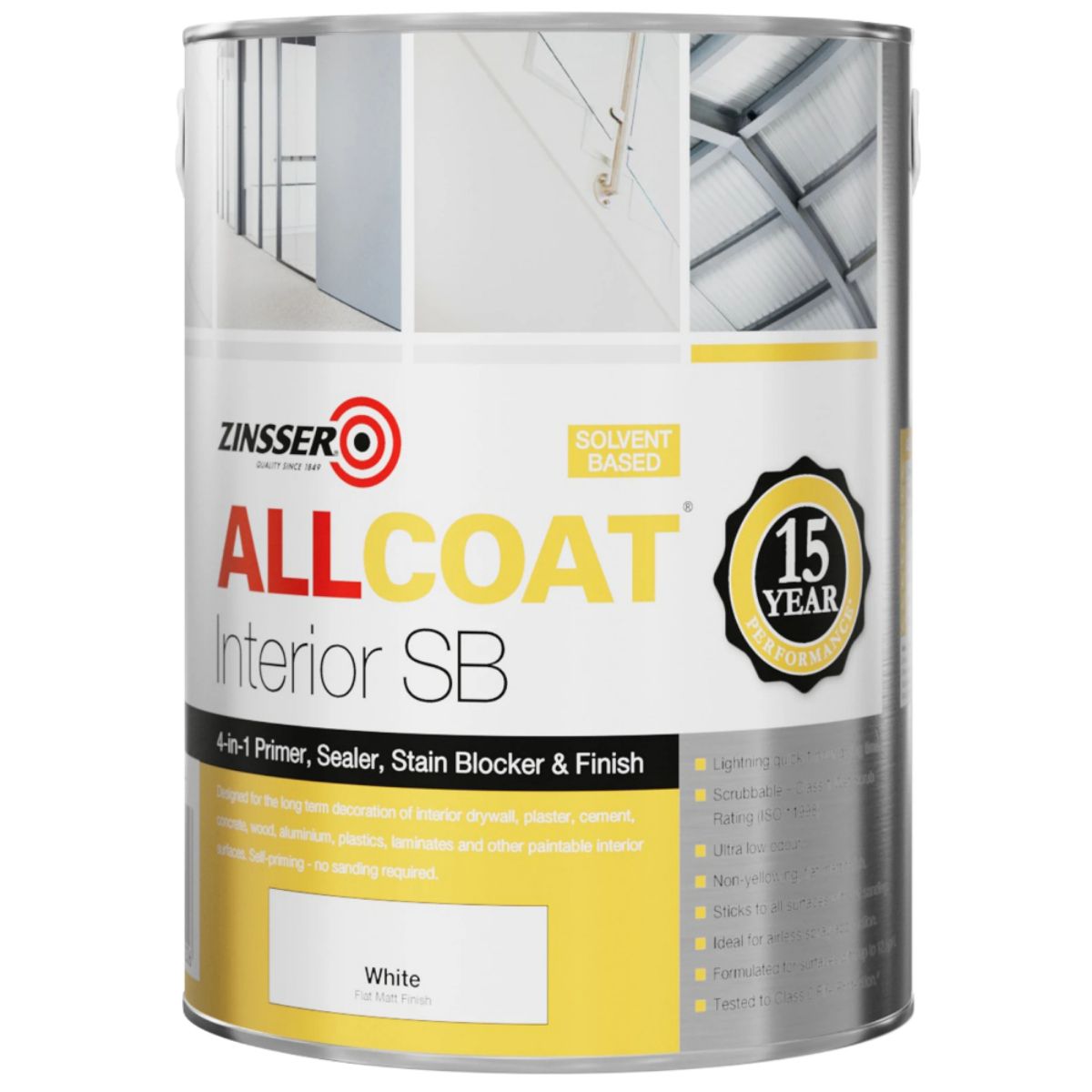ZINSSER ZN7090001A1 ALLCOAT STAIN KILLER 5l