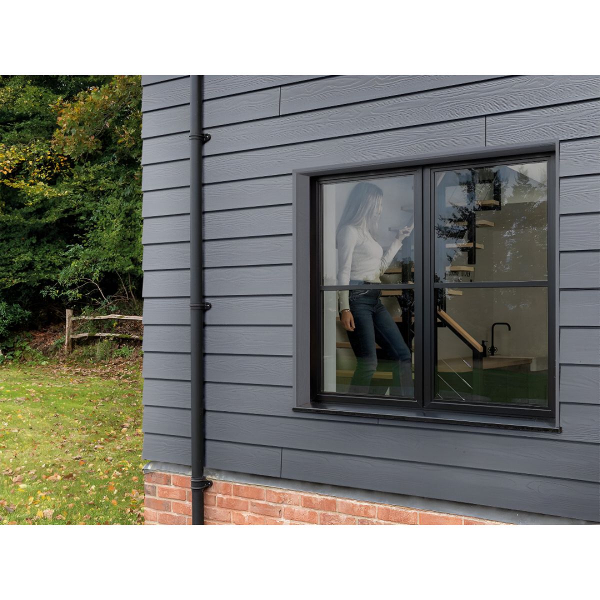 CEDRAL LAP WEATHERBOARD 3.6m x 190mm x 10mm STEEL GREY C15 141344