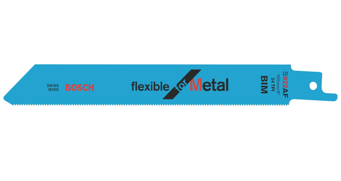 BOSCH 2608656013 PACK OF 5 FLEX METAL UNISHANK SAW BLADES S922 AF
