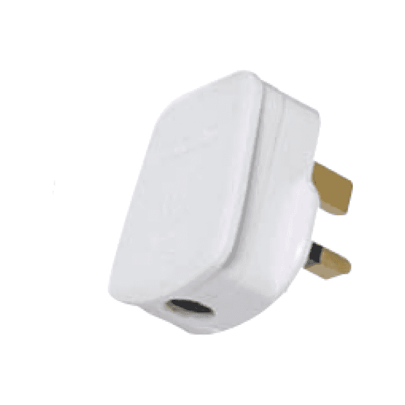CONTACTUM FITTED PLUG 13a WHITE PT13W