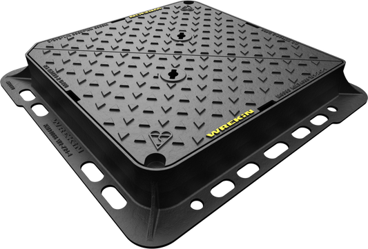 WREKIN (A242/A734) 600 x 600 x 100mm D/IRON DBL /TRI COVER & FRAME D400 TRISTAR DMT0D4/6060/KT