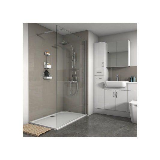 WETWALL SHOWER TILE 3 x 1220 x 2440mm MOCHA COMPOSITE COM-GCOFFEE-VER