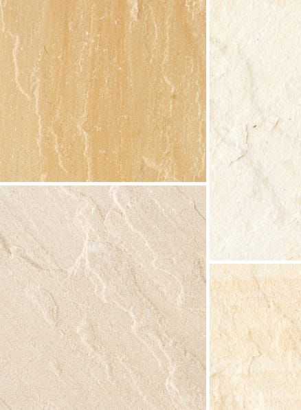 BRADSTONE NATURAL SANDSTONE PAVING CIRCLE 2.46m DIA FOSSIL BUFF 07564