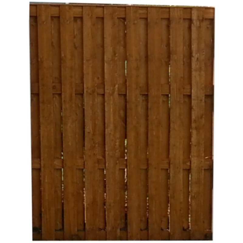 DENBIGH TIMBER HIT + MISS FENCE PANEL 6 x 3' HM6X3