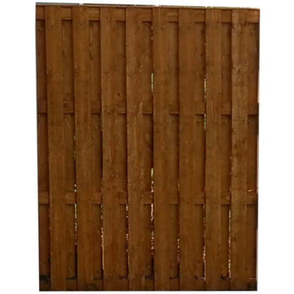 DENBIGH TIMBER HIT + MISS FENCE PANEL 6 x 3' HM6X3