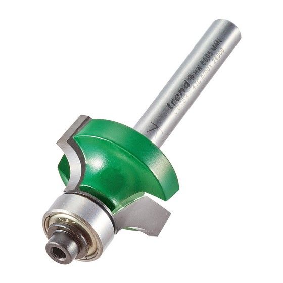 TREND C076X1/4TC ROUND/OVER 6.3MM RAD X 12.7MM CUT
