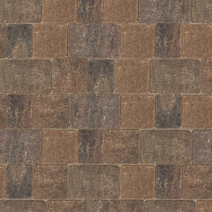 BRADSTONE WOBURN RUMBLED 50mm BLOCK PAVING 134 x 134 x 50mm RUSTIC 48233 (NEW)